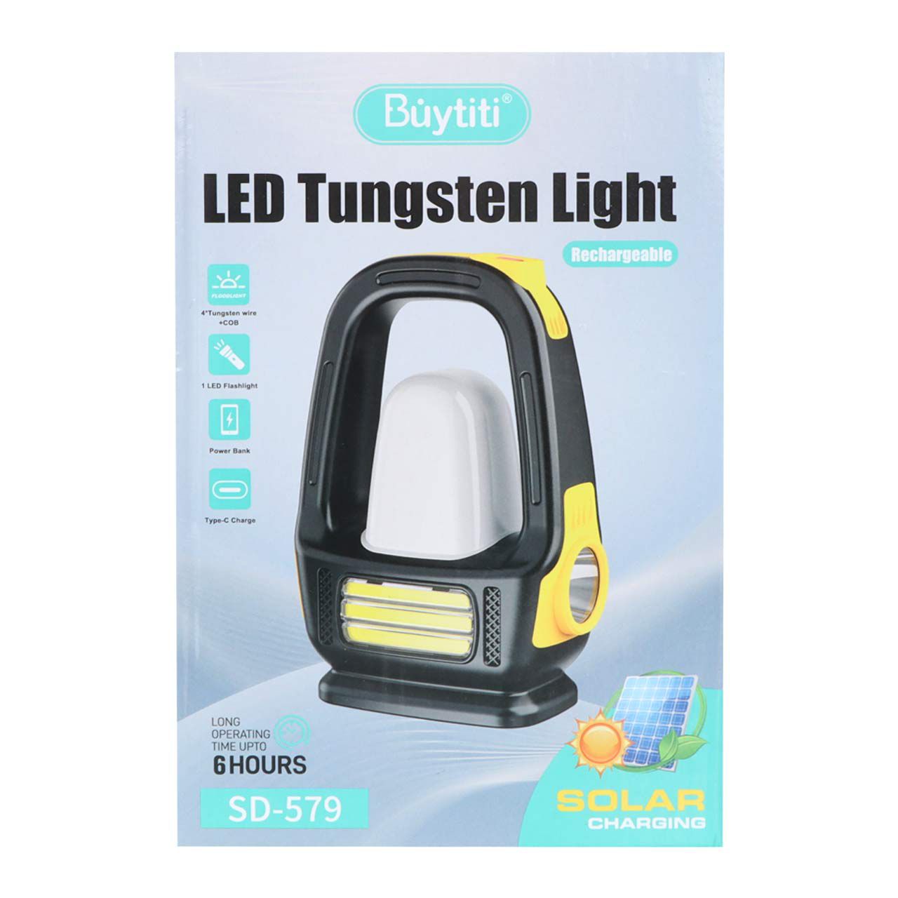 چراغ قوه خورشیدی LED ungsten Light -SD579